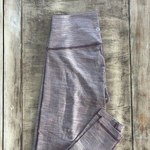 Gray and Purple Lululemon Leggings
